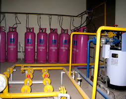 Hệ thống gas công nghiệp dùng trong nhà máy sản xuất nhựa